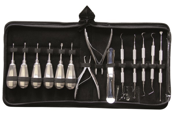 Kit de 14 peças para Felinos e Caninos, punho curto